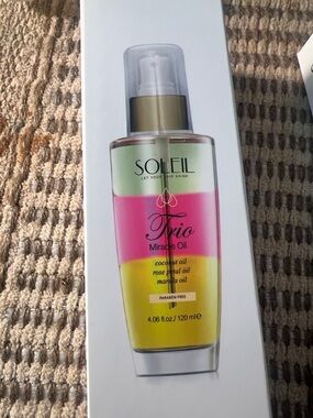 Soleil Trio Miracle Oil Heat Protectant - Pink & Yellow
